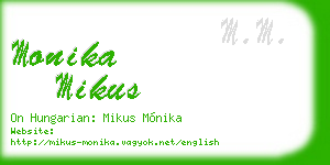 monika mikus business card